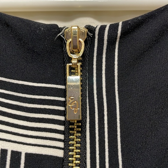 Eliza J | Black/White/Pink | Sheath | Patterned | Dress | 3/4 Sleeves | Size 6 - Picture 8 of 16